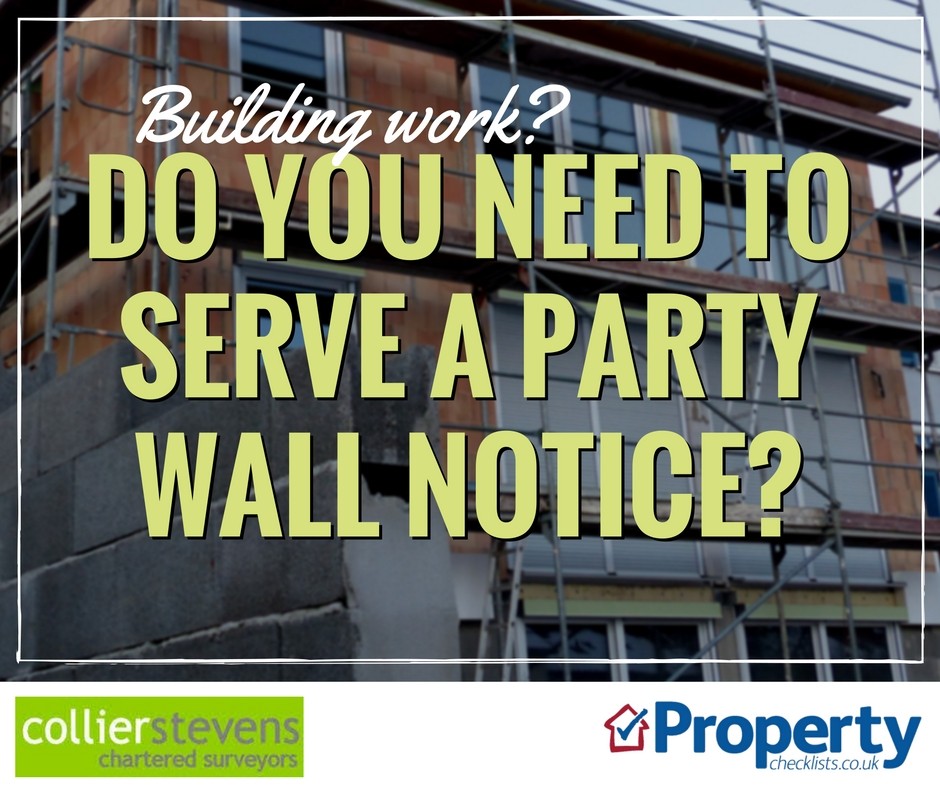 Do I need to serve a party wall notice checklist